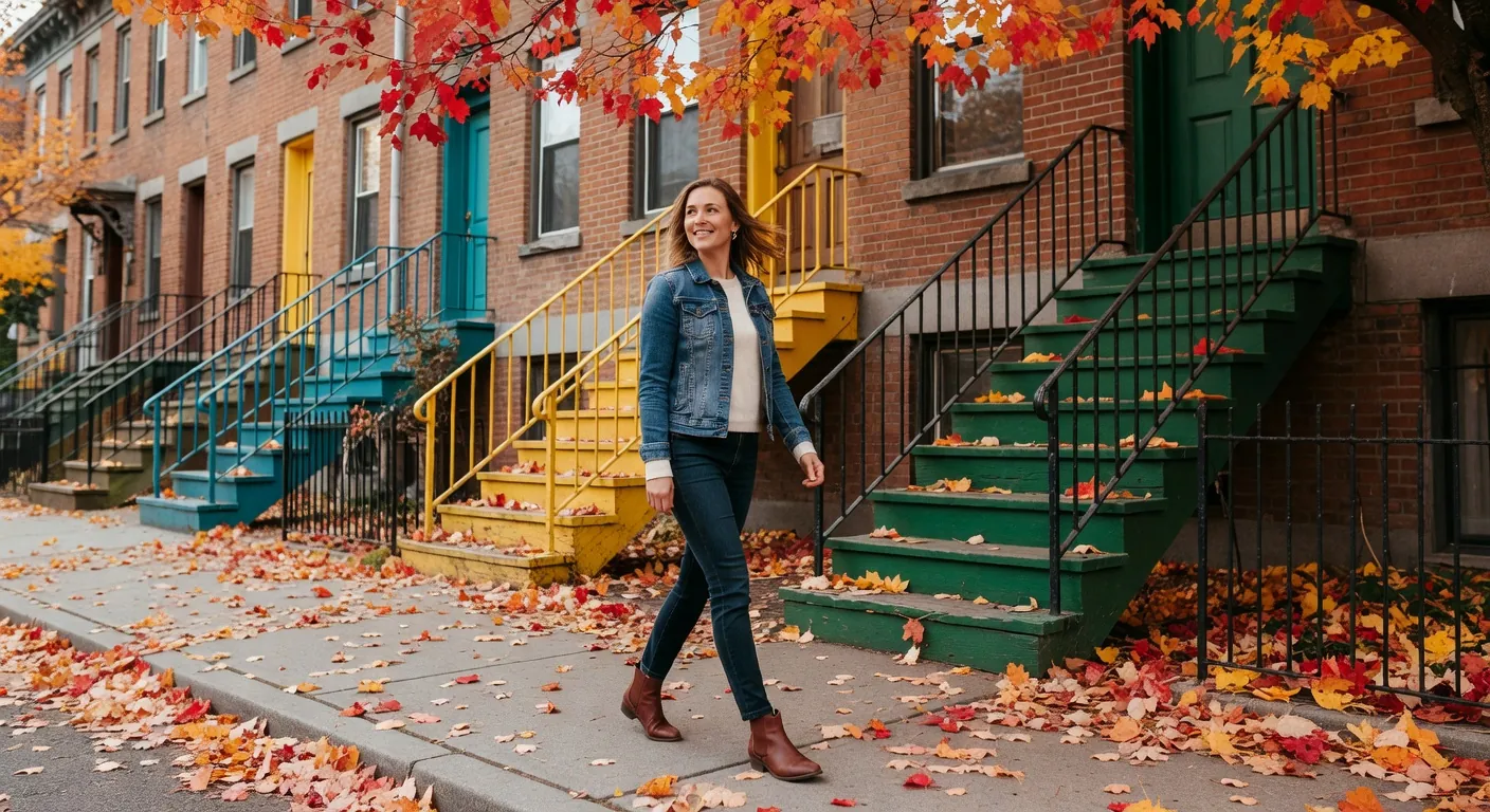 Couple caucasien canadien sur une terrasse du Plateau Mont-Royal a Montreal
