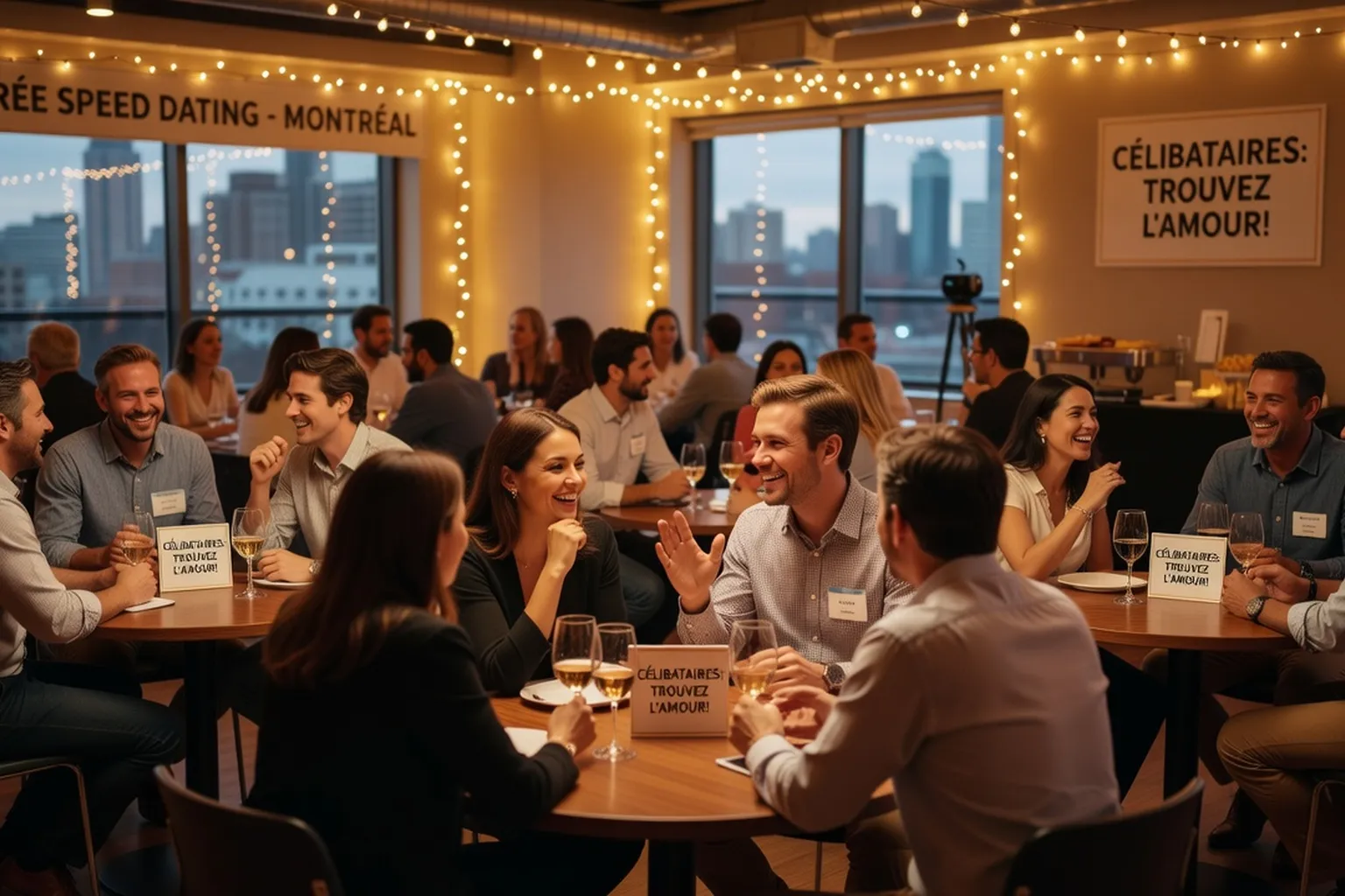 Evenements celibataires Montreal speed dating soirees 2026