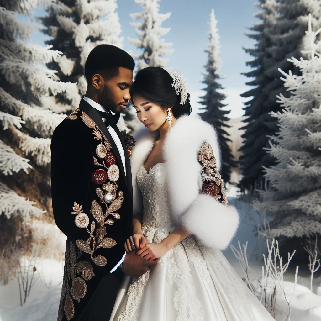 Célébration de mariage multiculturel avec éléments russes et canadiens